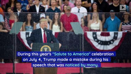 Trump Blames Malfunctioning Teleprompter for Mistake in 4th of July Speech