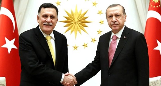 Erdoğan, Libya Ulusal Mutabakat Hükümeti Başkanı Serrac ile Dolmabahçe'de görüştü