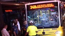 Mecidiyeköy- Zincirliköy istikametinde metrobüs kazası