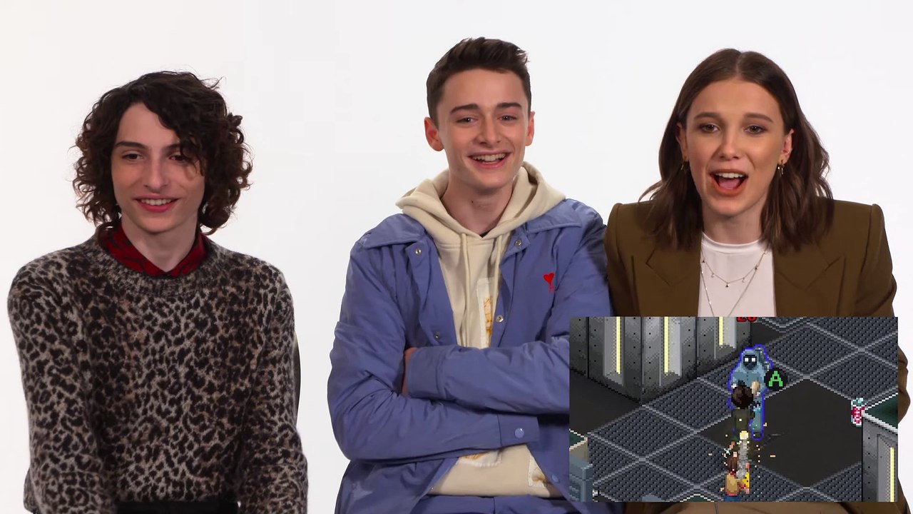 Cast Try Stranger Thing 3 Video Game for the First Time