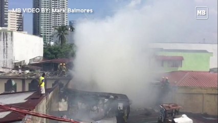 Fire engulfs houses in Brgy. Olympia, Makati City