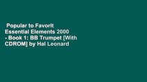 Popular to Favorit  Essential Elements 2000 - Book 1: BB Trumpet [With CDROM] by Hal Leonard