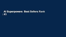 AI Superpowers  Best Sellers Rank : #3