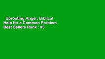 Uprooting Anger, Biblical Help for a Common Problem  Best Sellers Rank : #3