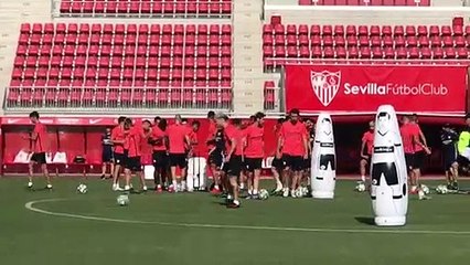 Último Entrenamiento del Sevilla antes de Viajar a Lagos de Pretemporada