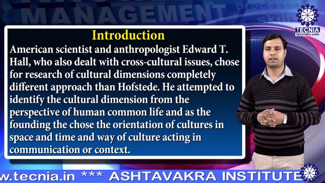 Mr. RAHUL TRIPATHI || Edward T Hall Study || MBA || TIAS || TECNIA TV