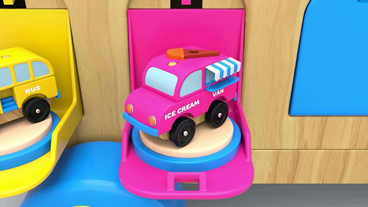Learn Colors with Wooden Truck Toy and Street Vehicles Toys - Colors ...