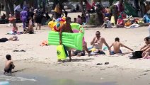 İstanbul’da sıcaklık 30 dereceyi aştı plajlar doldu