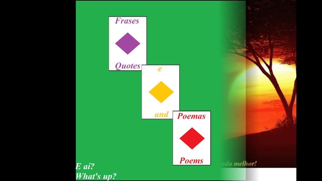 Olá pessoal, boa tarde pra todos! Desejo a vocês um final de tarde! [Mensagem] [Frases e Poemas]