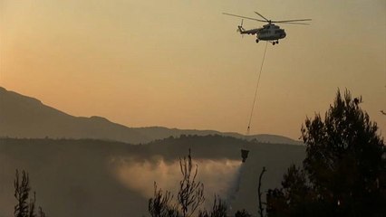 下载视频: Incendios forestales en Grecia obligan a desalojar 4 aldeas