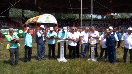 Er meydanında başpehlivanlar, ikinci tur kura çekimini yaptı