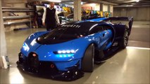 Bugatti Vision GT   real car start up, revving, moving