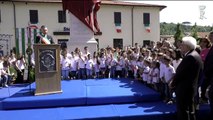 Tagliacozzo  (AQ) - Mattarella inaugura il monumento a Dante Alighieri (07.06.19)
