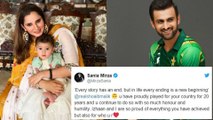 Sania Mirza posts emotional message after husband Shoaib Malik retires from ODIs