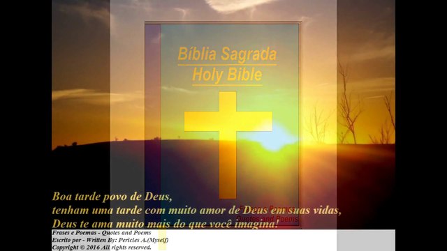 Boa tarde povo de Deus, tenham uma tarde com muito amor de Deus! [Mensagem] [Frases e Poemas]