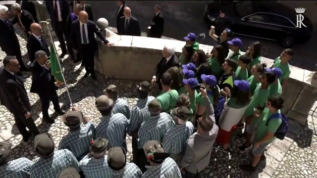 Scurcola Marsicana (AQ) - Mattarella visita il Santuario di Santa Maria della Vittoria (07.06.07)