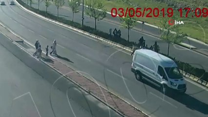 Facia dan son anda kurtuldular... Kaza anı mobesse kamerasında