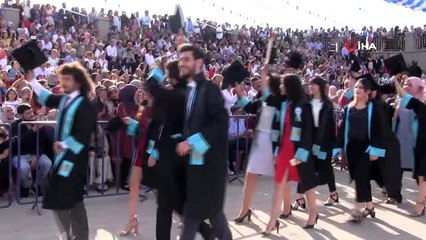 Baba kız aynı anda mezun oldu