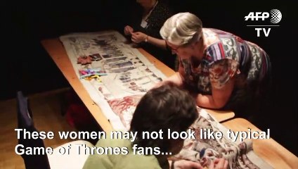 Stitchers put finishing touches on epic Game of Thrones tapestry