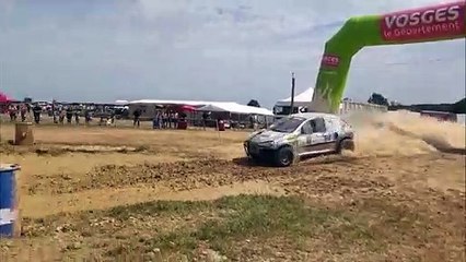 Première traversée  dans la boue à Totainville