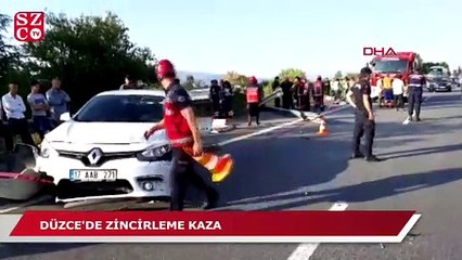 Düzce'de zincirleme kaza
