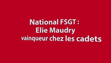 National FSGT de VTT : Elie Maudry gagne en cadets