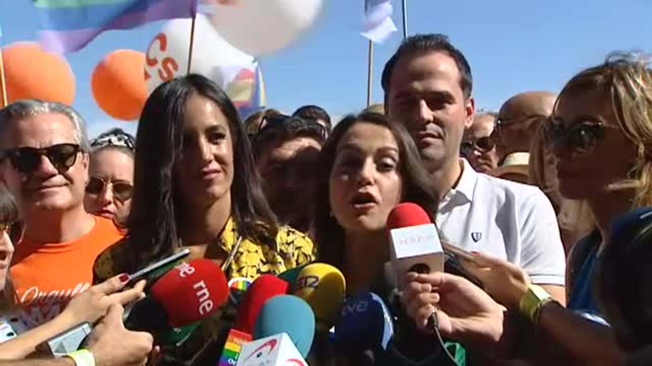 Arrimadas en el Orgullo: "No vamos a permitir que se nos excluya de una fiesta de libertad"