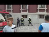 RTV Ora - Zjarri në bashki, gazetari i RTV Ora raporton nga Durrësi