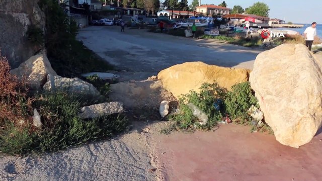 Yol kapatmak için kullanılan tarihi kalıntı koruma altına alındı