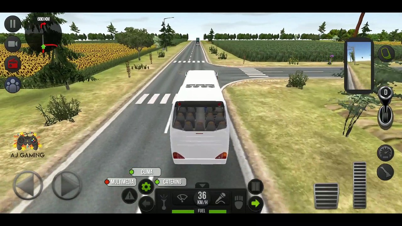Bus Simulator : Ultimate CRAZY TRAFFIC Gameplay #2 | Android Gameplay | AJ GAMING