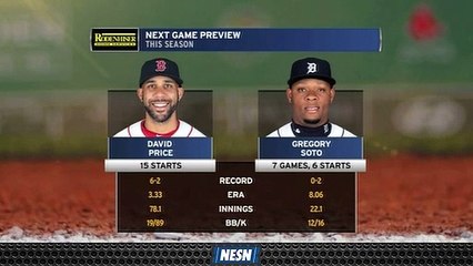 David Price Gets Ball For Red Sox's Series Finale Vs. Tigers