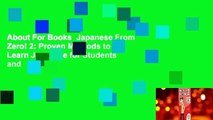 About For Books  Japanese From Zero! 2: Proven Methods to Learn Japanese for Students and