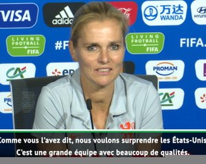 Wiegman :"Nous voulons surprendre les États-Unis"