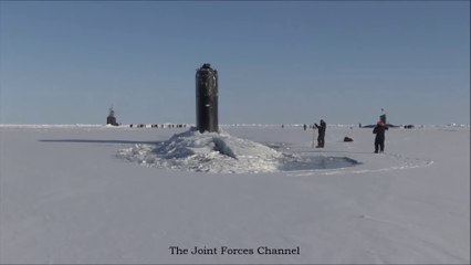 Very Rare Three Submarines Surfaced In The Arctic At Once For ICEX 2018