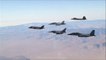 USA's All Top Fighter Jets Flying In A Formation, Pilots Having Cool Conversation