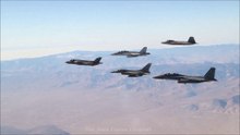 USA's All Top Fighter Jets Flying In A Formation, Pilots Having Cool Conversation