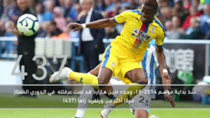 كرة قدم: الدوري الممتاز: ويلفريد زاها – مسيرته الإحترافية بالأرقام