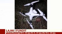 Report TV - Polica rrëzon dronin me drogë e celularë në Burgun e Shënkollit