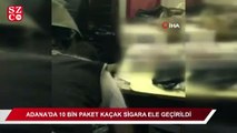 Adana’da 10 bin paket kaçak sigara ele geçirildi
