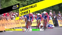 Chute de David Gaudu / Gaudu Falls - Étape 2 / Stage 2 - Tour de France 2019