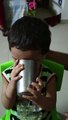 Sleeping baby drinking milk while sleeping. Must watch. very cute