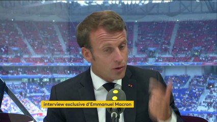 #JO2024 à Paris "Je veux qu'on mobilise le maximum d'argent privé" affirme Emmanuel Macron qui regrette que Total se soit désengagé du financement des jeux, qui "devront être exemplaires sur le plan de l'environnement et du point de vue de l'inclusion"