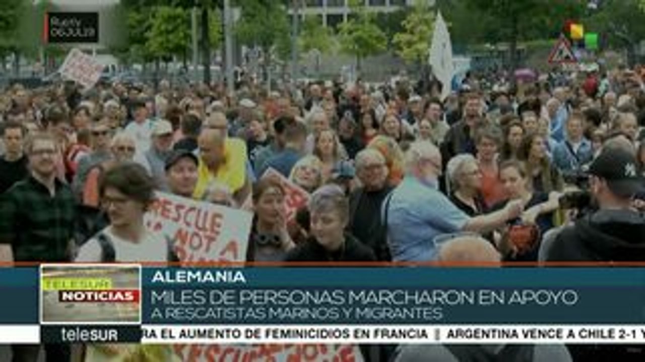 Alemania: Ciudadanos exigen apoyo para rescatistas y migrantes