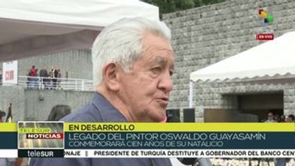 Ecuador: Conmemoran 100 años del natalicio de Oswaldo Guayasamín