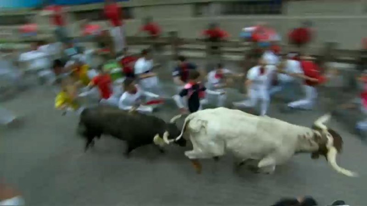 Cinco heridos en el primer encierro de los Sanfermines