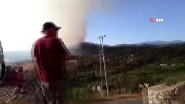 İzmir'in Seferihisar ilçesinde orman yangını başladı