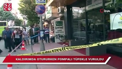 Arkadaşlarıyla otururken dehşeti yaşadı