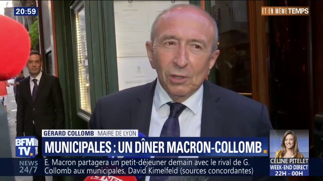 Municipales à Lyon: Je pense que le président donnera son avis , indique Gérard Collomb
