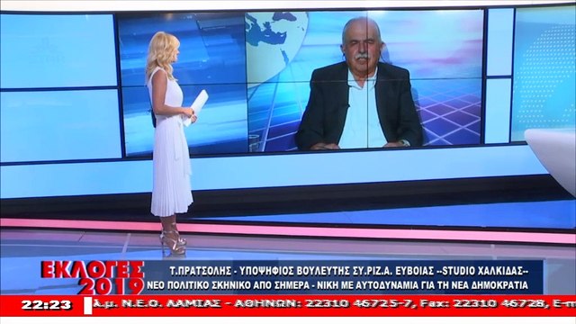 Ο υποψήφιος βουλευτής ΣΥΡΙΖΑ Εύβοιας, Τ. Πρατσόλης για το εκλογικό αποτέλεσμα