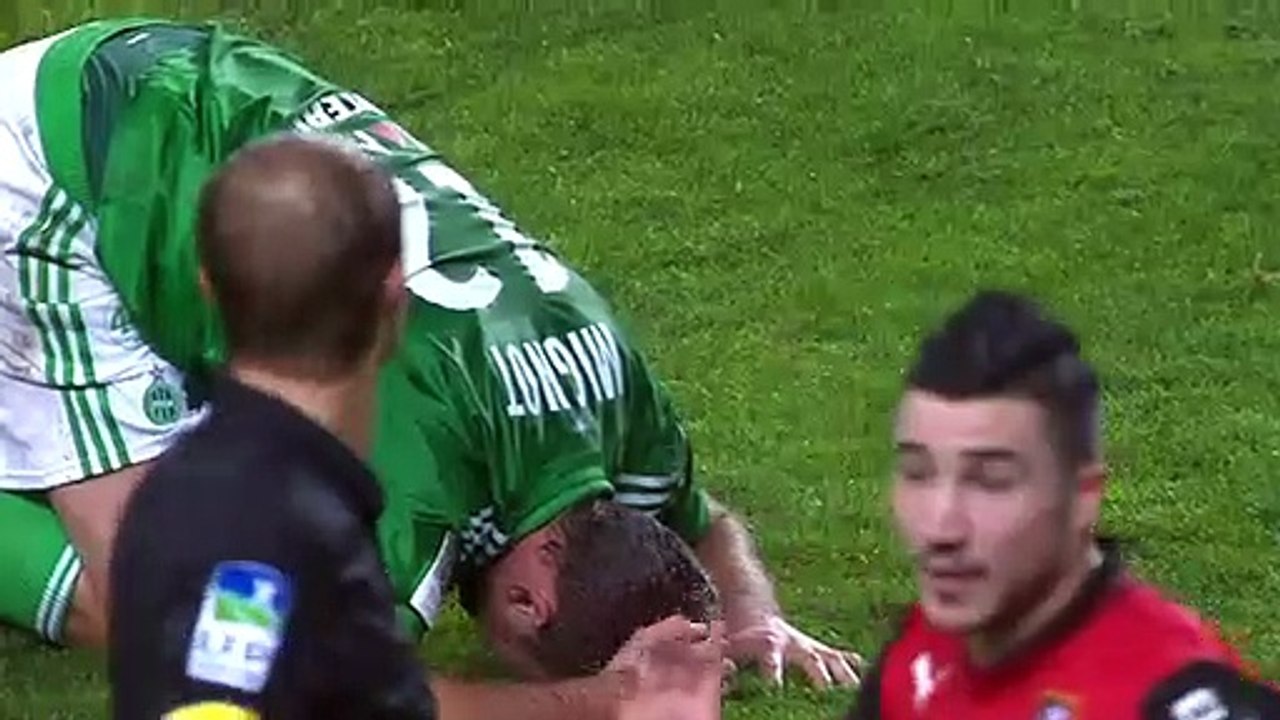 26/10/12 : ASSE-SRFC : carton rouge Erding (90'+5)